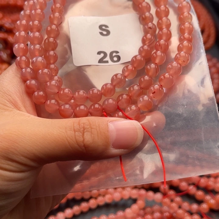 南红玛瑙未镶嵌多样性发货默认微瑕称重7mm