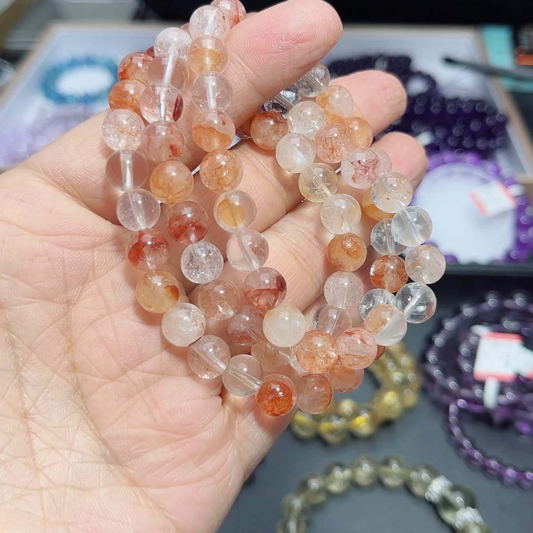 水晶手链未镶嵌胶花8mm