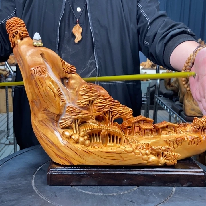 柏木（崖柏）山水倒流香送两盒香