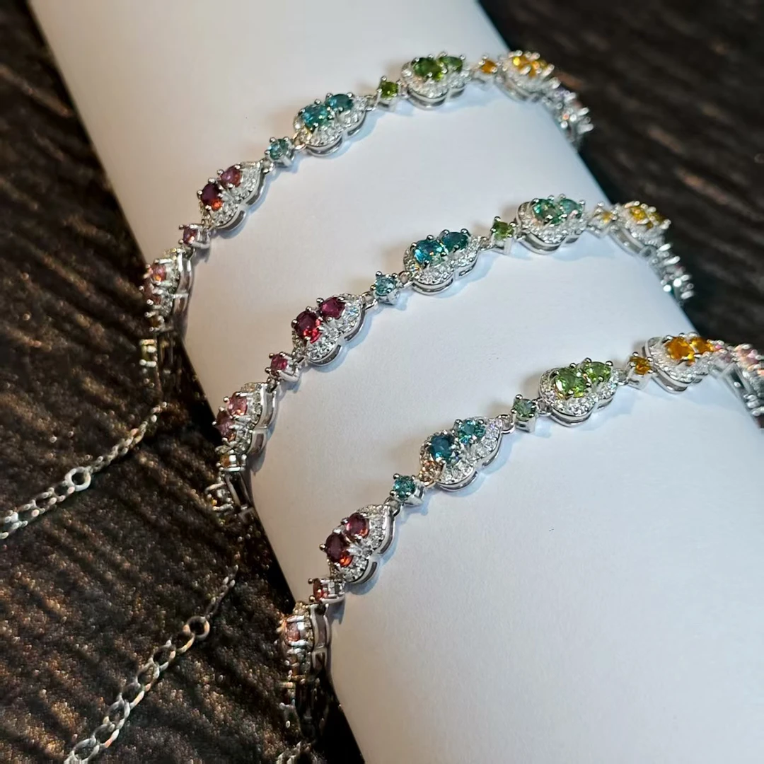 【书记甄选】葫芦款天然碧玺单圈手链 多样性发一件 3540QQ