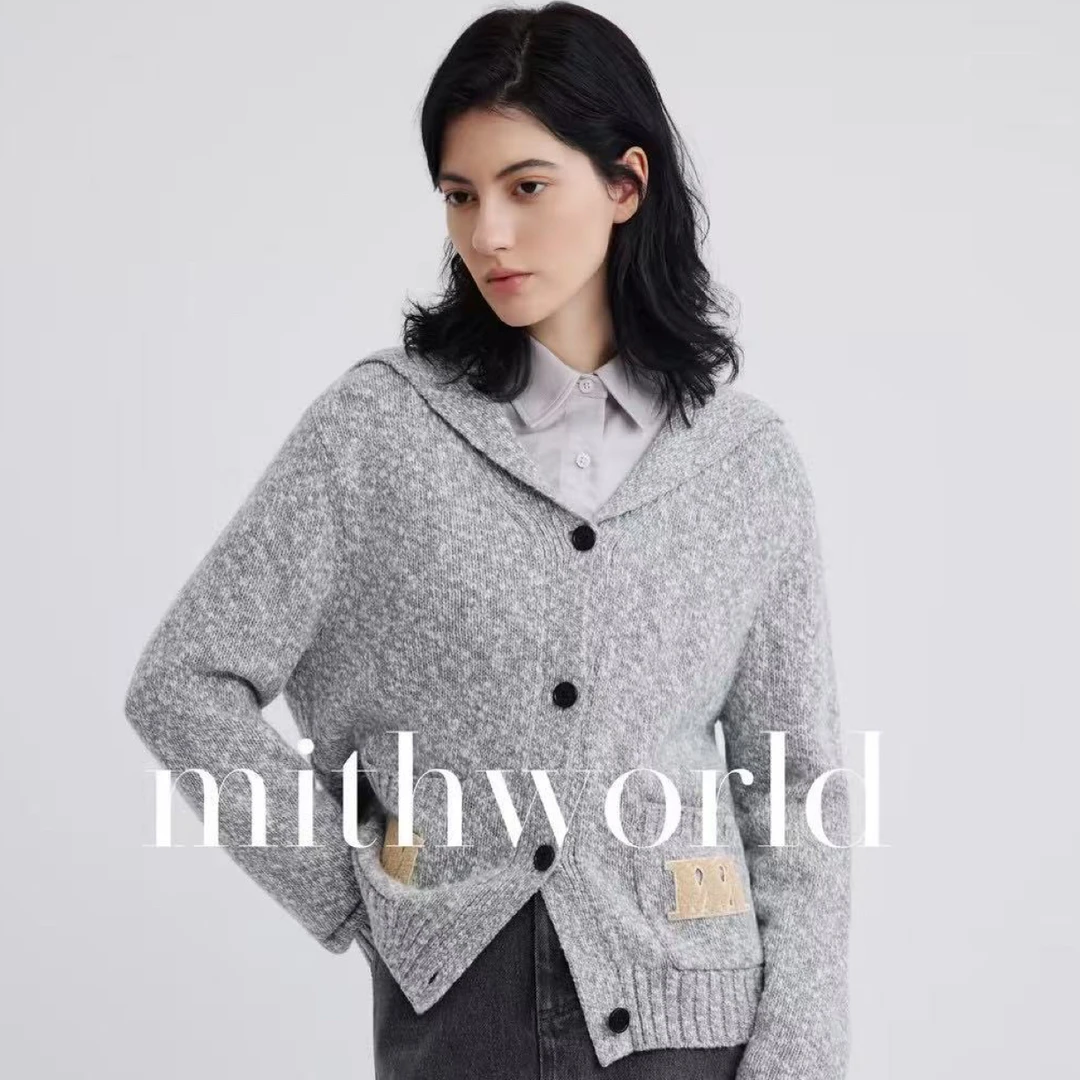 mithworld｜海军领宽松针织开衫