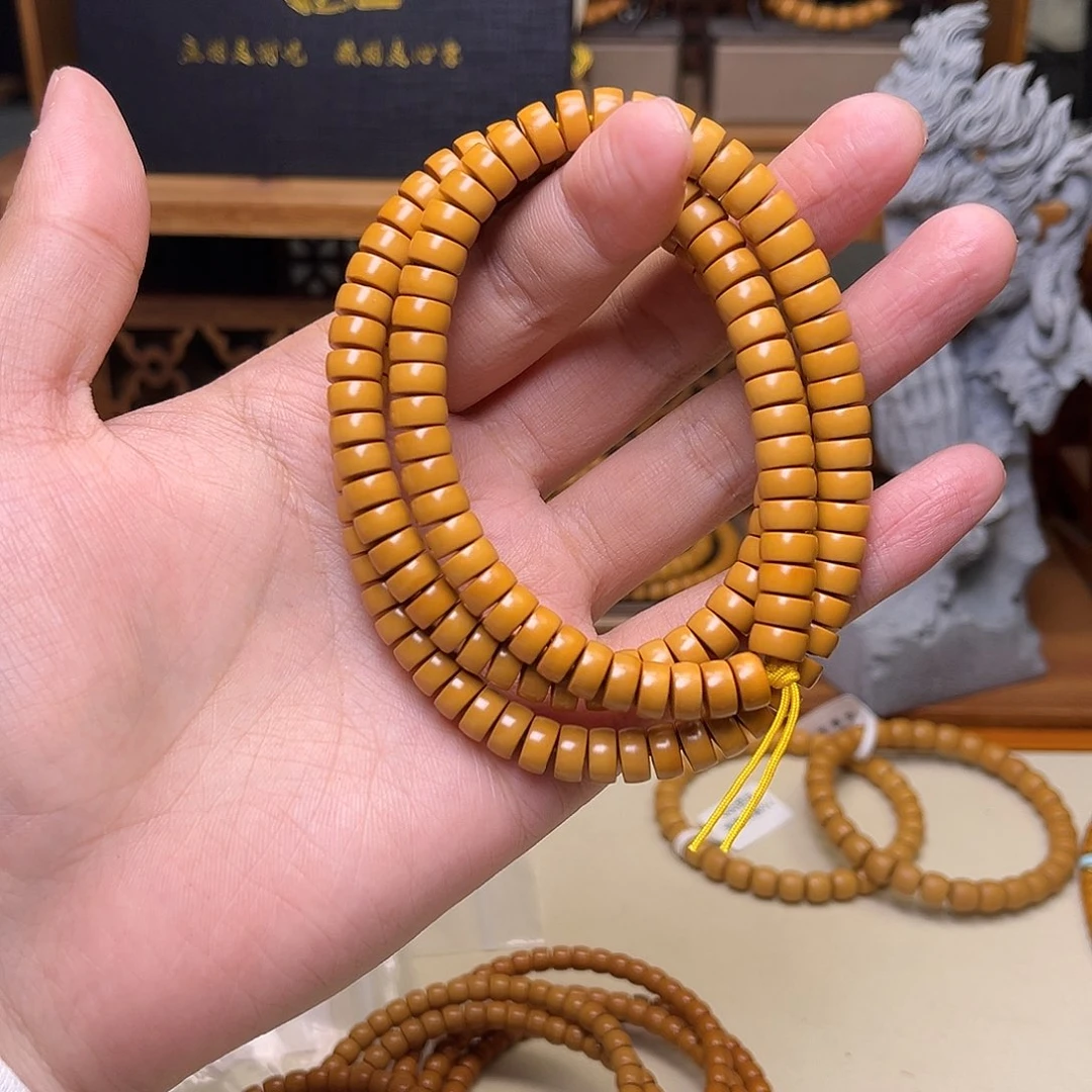 橄榄核手串/手链【听松】sss橄榄核尖素@@药片长串8.0