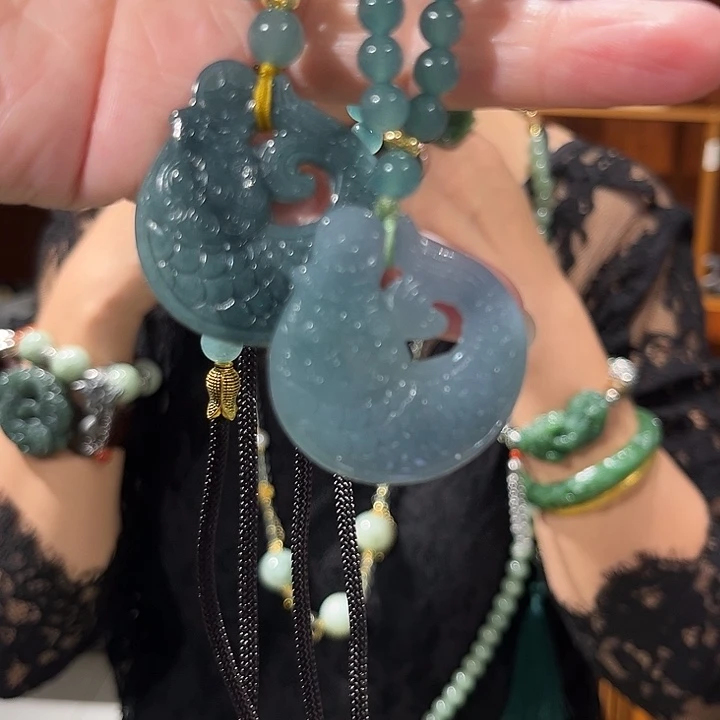 未镶嵌岫玉毛衣链