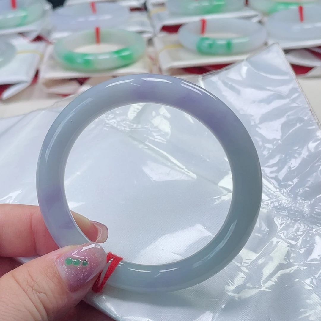 未镶嵌手镯翡翠缅甸翡翠手镯56圈