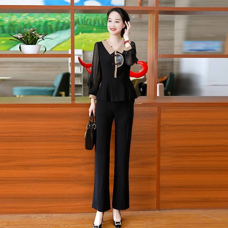 拉夏贝尔小香风女夏套装2025新款爆款中式气质高级感品牌妈两件套