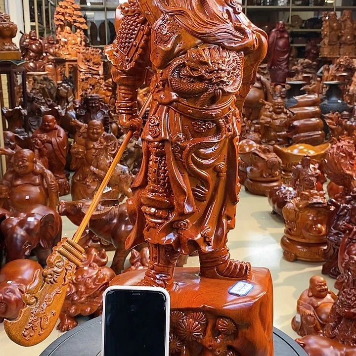 花梨木类小***佑小巴花梨木关公60