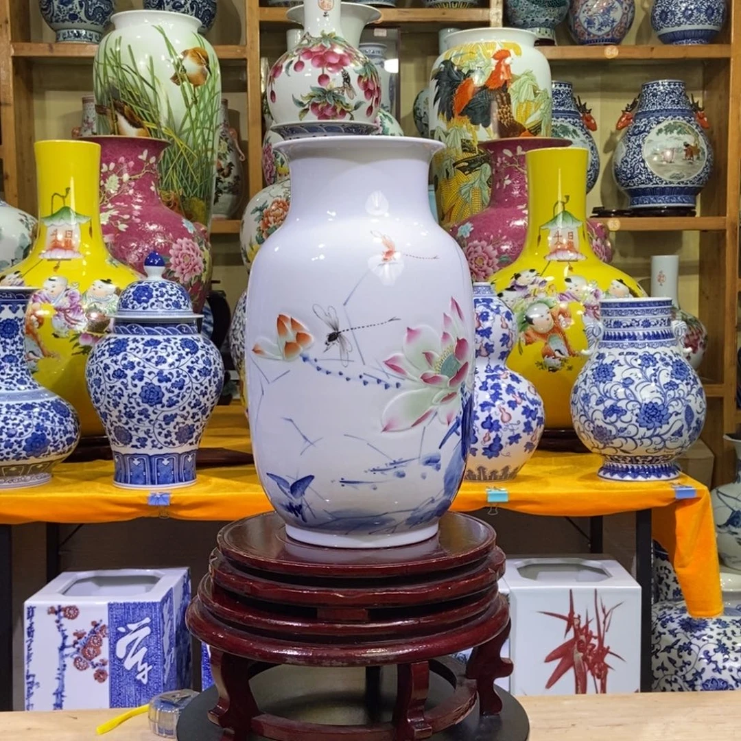 瓶景德镇陶瓷花瓶摆件