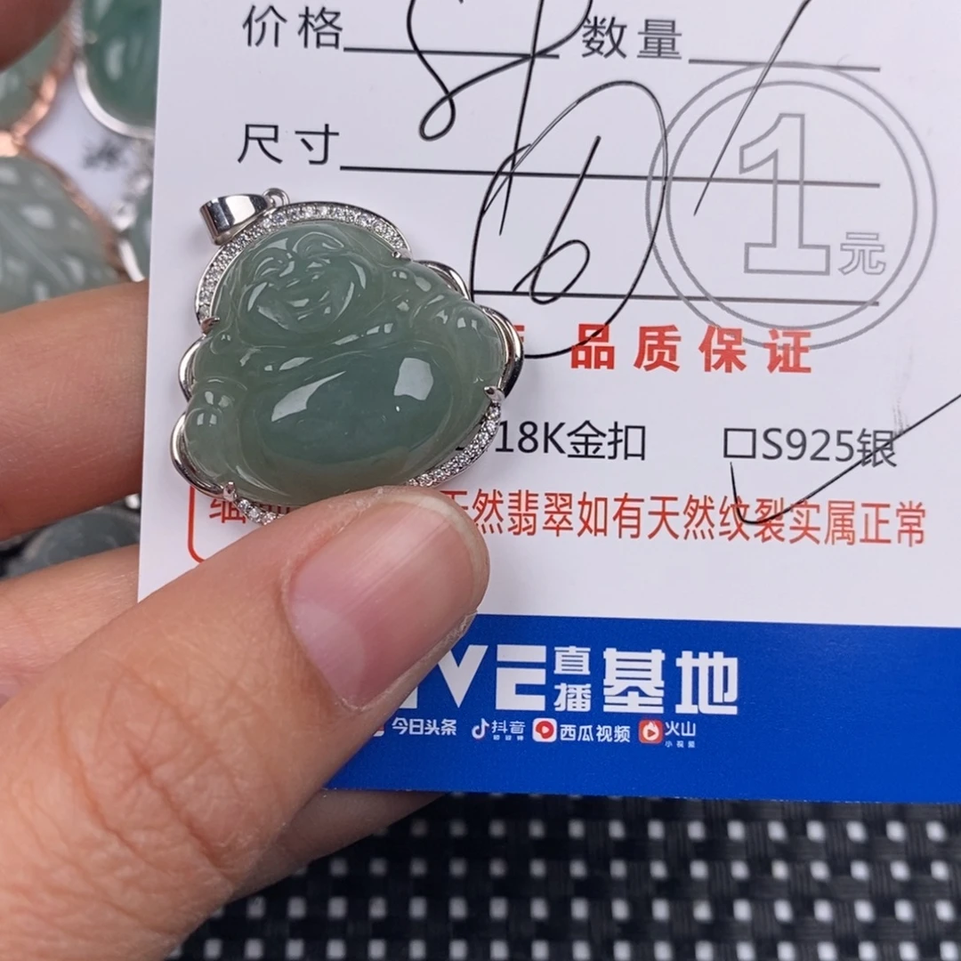 ****✺翡翠银S925镶嵌颈饰