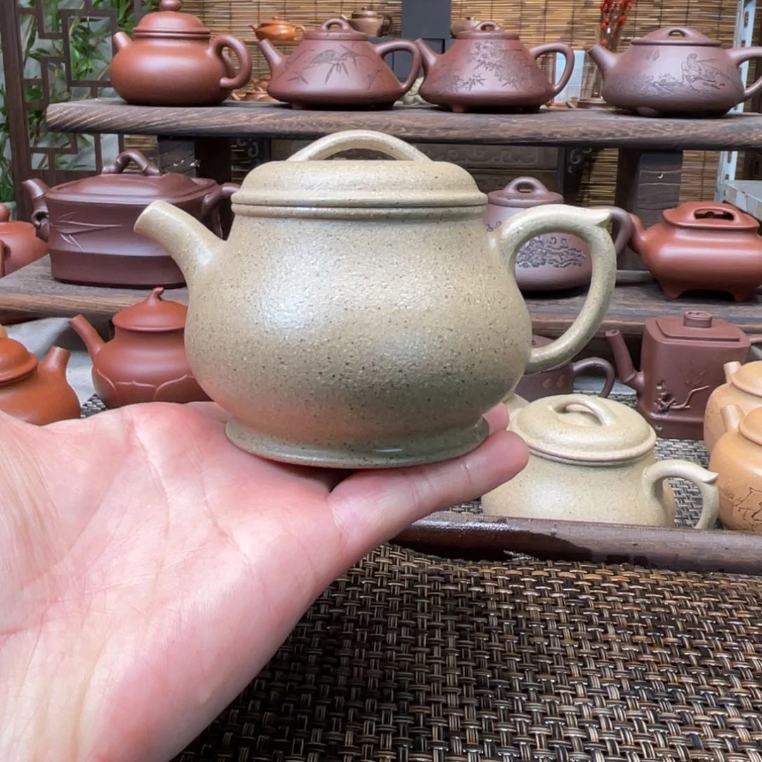 紫砂茶壶宜兴原矿紫砂手工制180