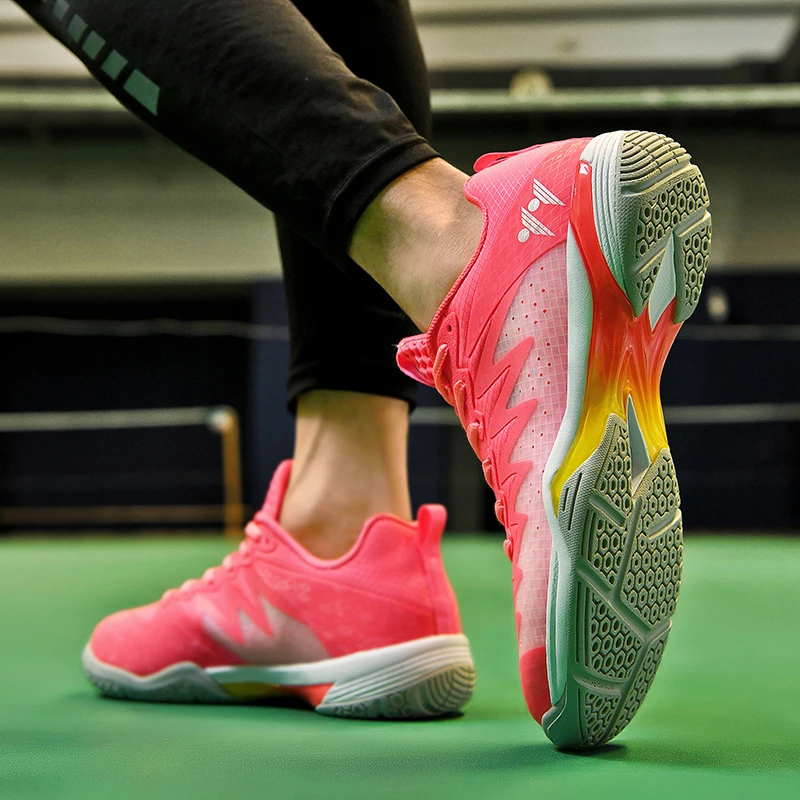 新款羽毛球鞋男女款夏季网面透气