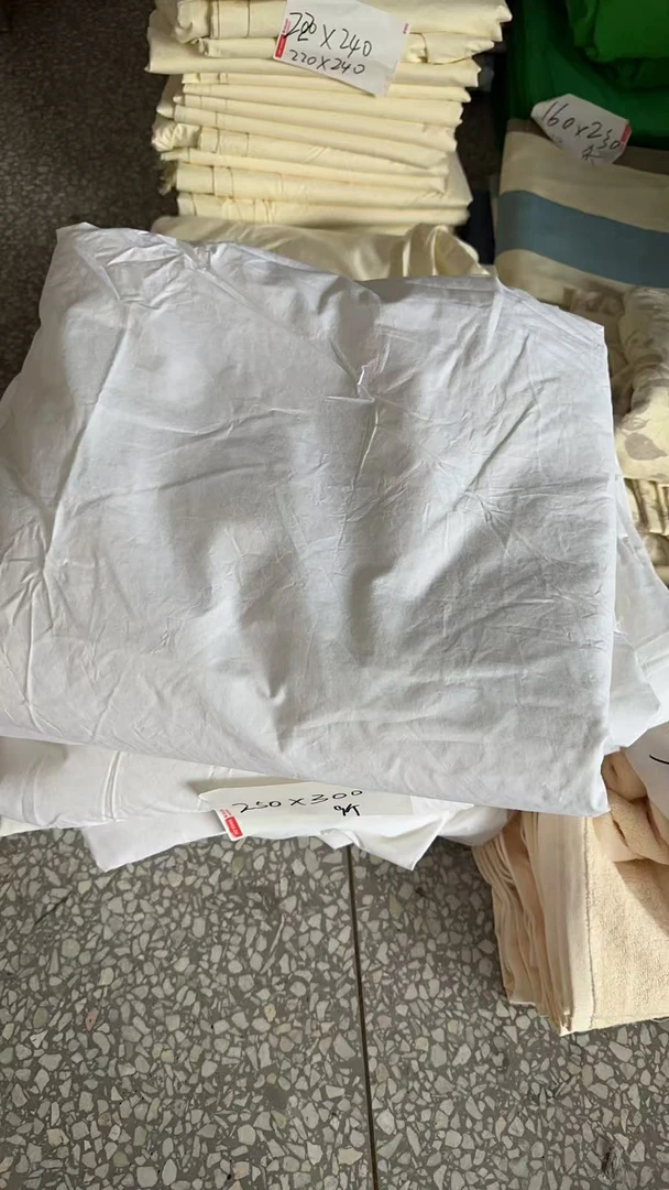 《兵哥外贸》3楼250×300白色全棉高支棉布料 发一张 微瑕疵