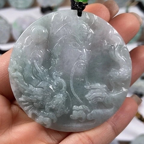 翡翠颈饰未镶嵌关二爷福利