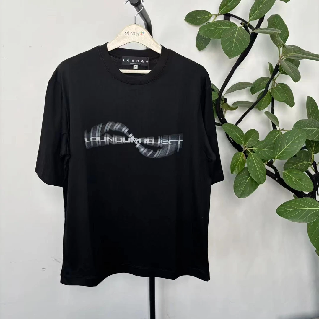 H-30  LO 高街潮牌男款宽松扩版图案印花圆领短袖T WS010