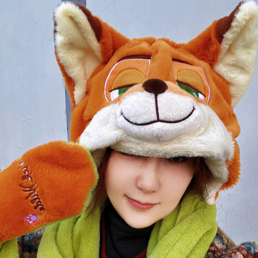 秋冬毛绒帽子冬季围巾一体女加厚保暖护耳百搭新款