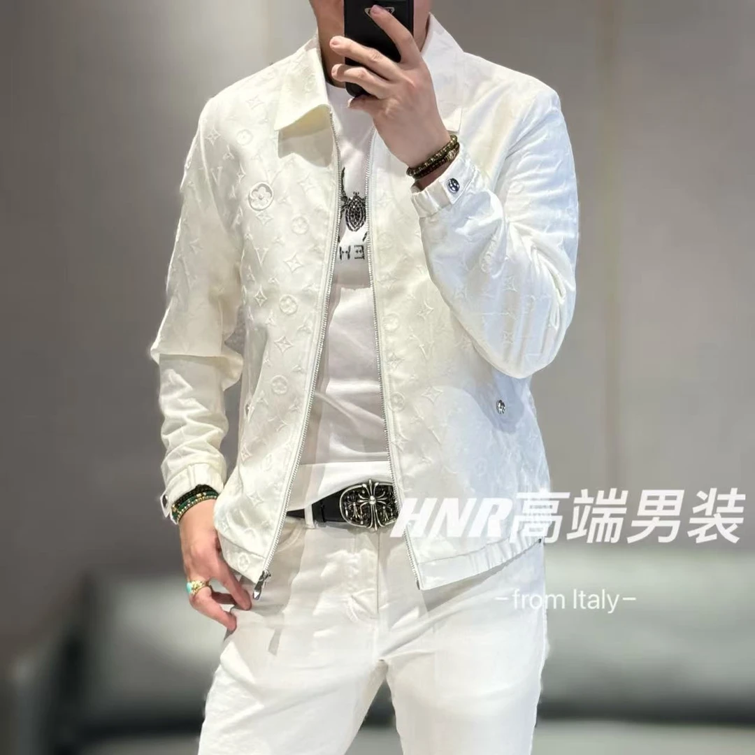 【雷迪·凯奇】全立体提花面料简约款经典欧美风格春款夹克52313