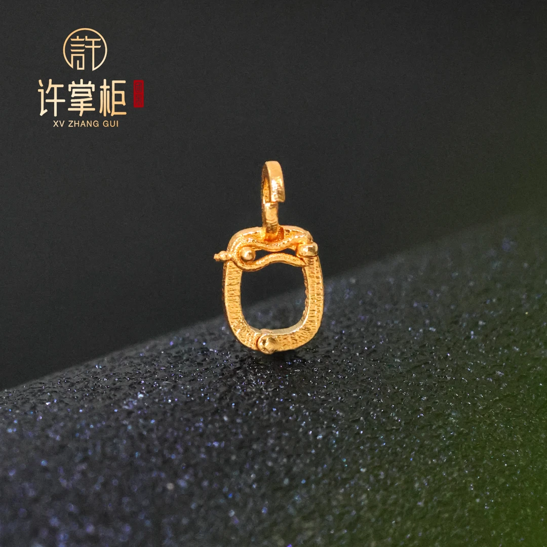 许掌柜｜金耀慧扣 18K金万能扣吊坠素款配饰国潮经典简约百搭精致