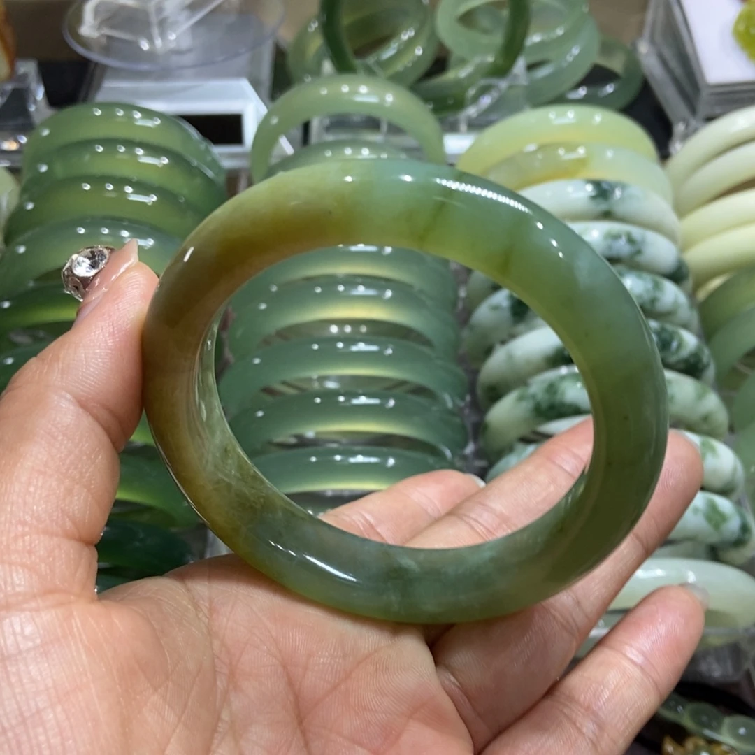 岫玉未镶嵌手镯62