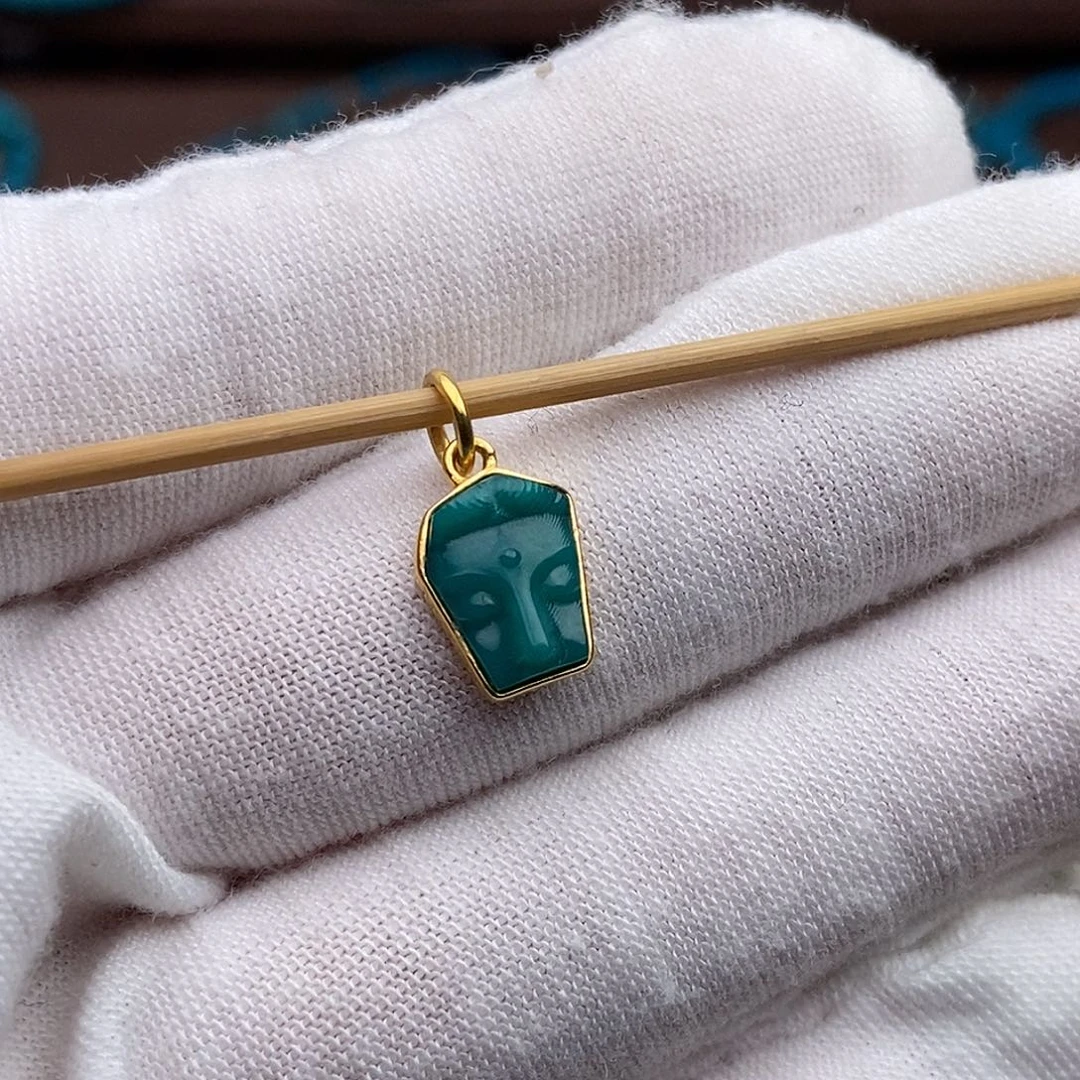 绿松石18K金镶嵌绿松石配饰