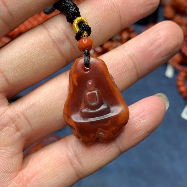 吊坠(不含链)未镶嵌南红玛瑙