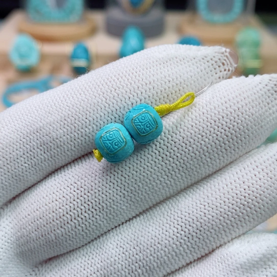 绿松石未镶嵌珠宝奇石8.6mm