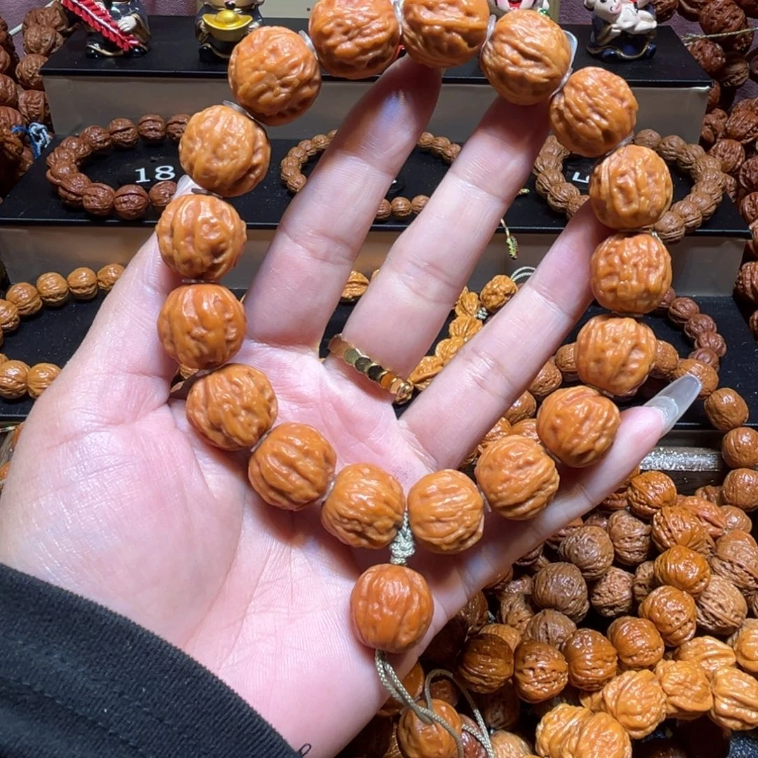 大***银文玩核桃手串精品