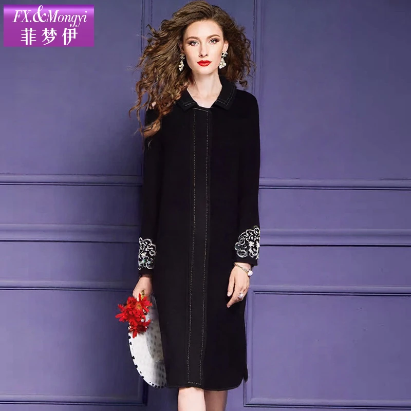 菲梦伊新款时尚毛呢外套FXDW891