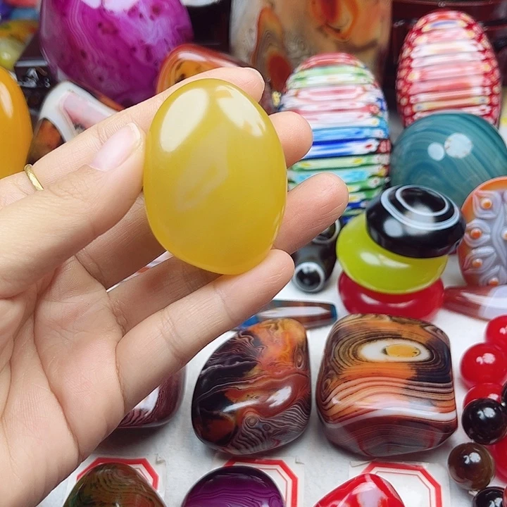 玛瑙/玉髓未镶嵌耳环