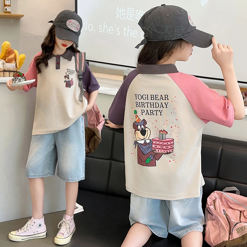 【陈思晨】女童夏季短袖套装2025新款儿童夏款中大童女孩休闲运动潮