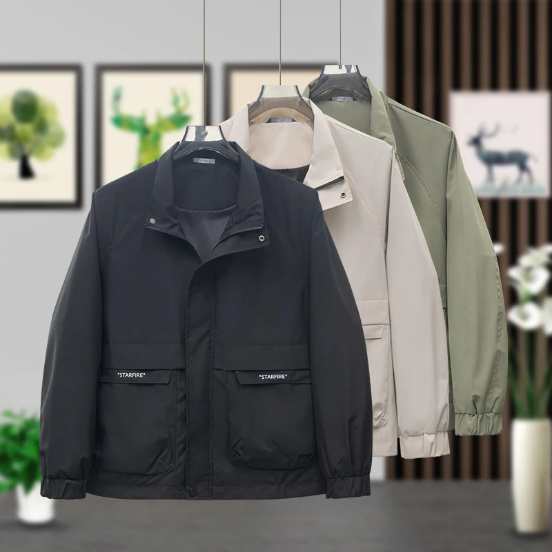 022-7305 帅气夹克男韩版立领2025春秋季新款时尚潮流短款外套