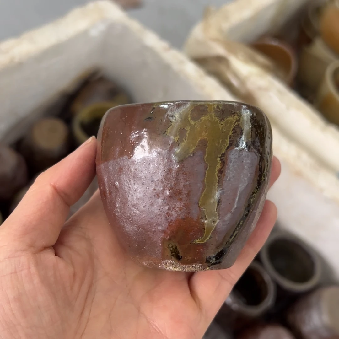 贵台龙窑柴烧茶杯A60