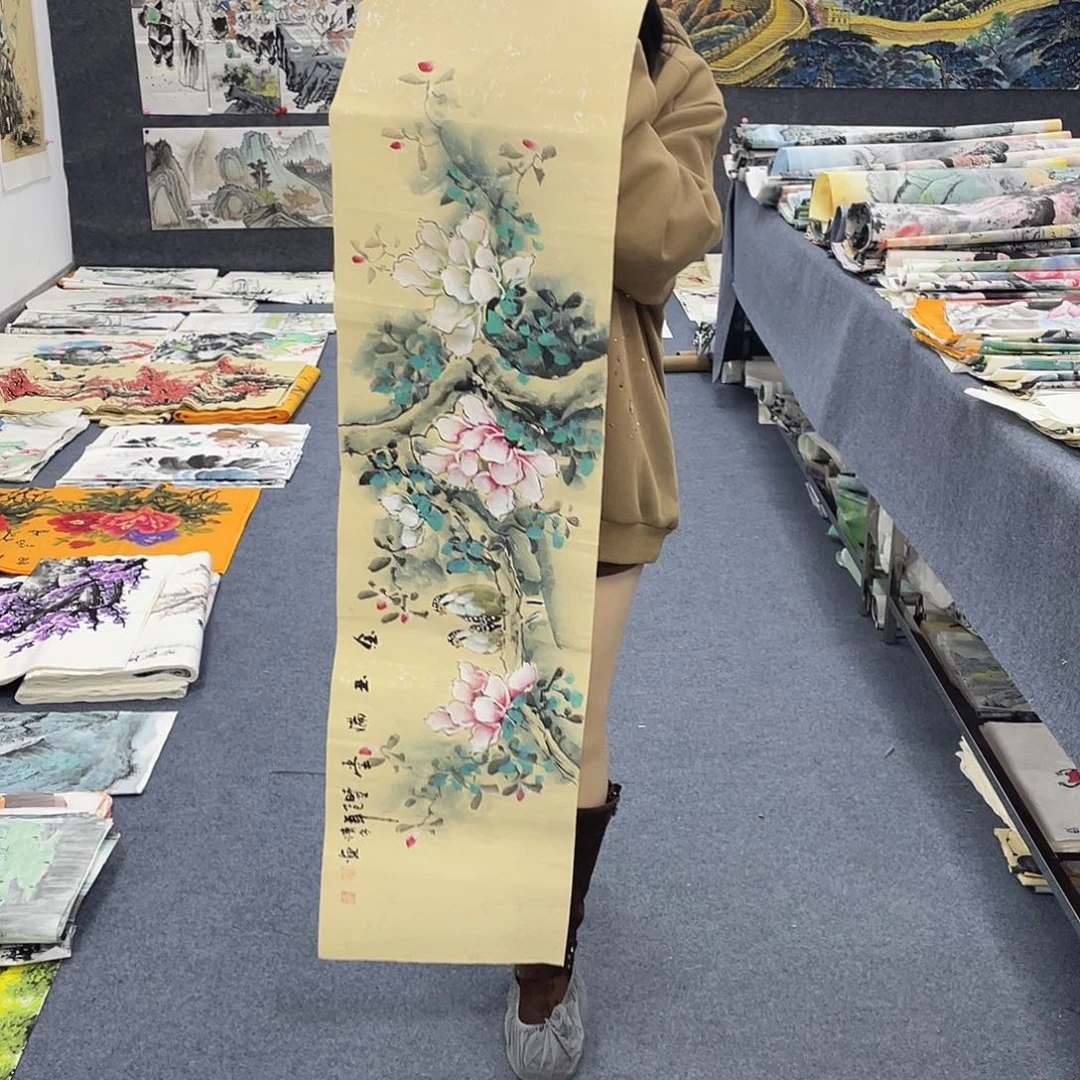 国画作品小姐姐放漏…