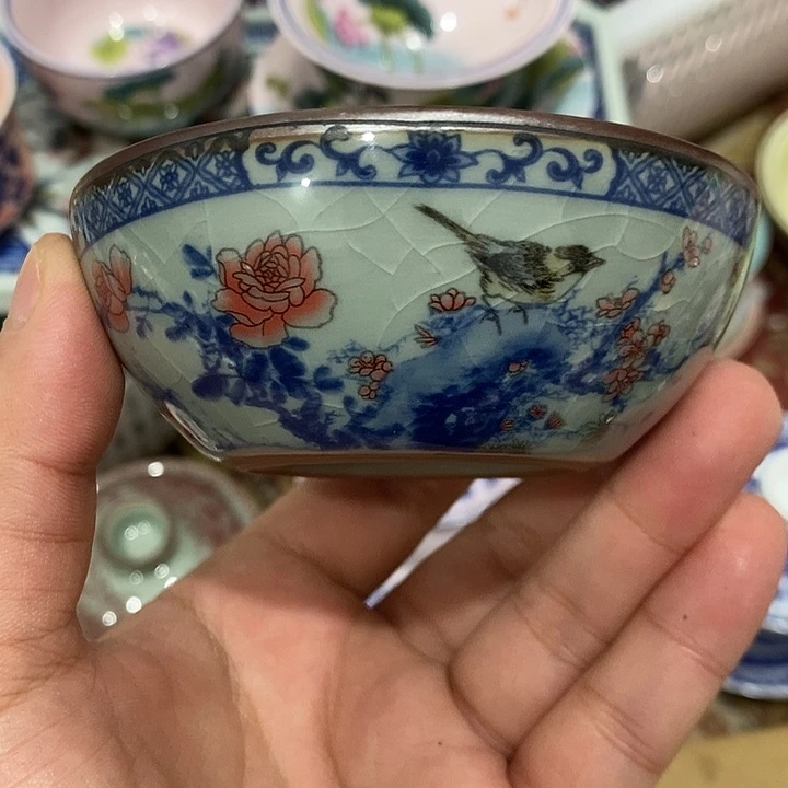 摆件陶景德镇陶瓷主人杯23344