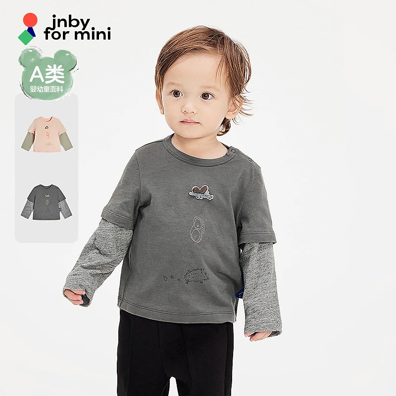 新款江南布衣婴童长袖圆领T恤25春男女童婴儿YP2110380