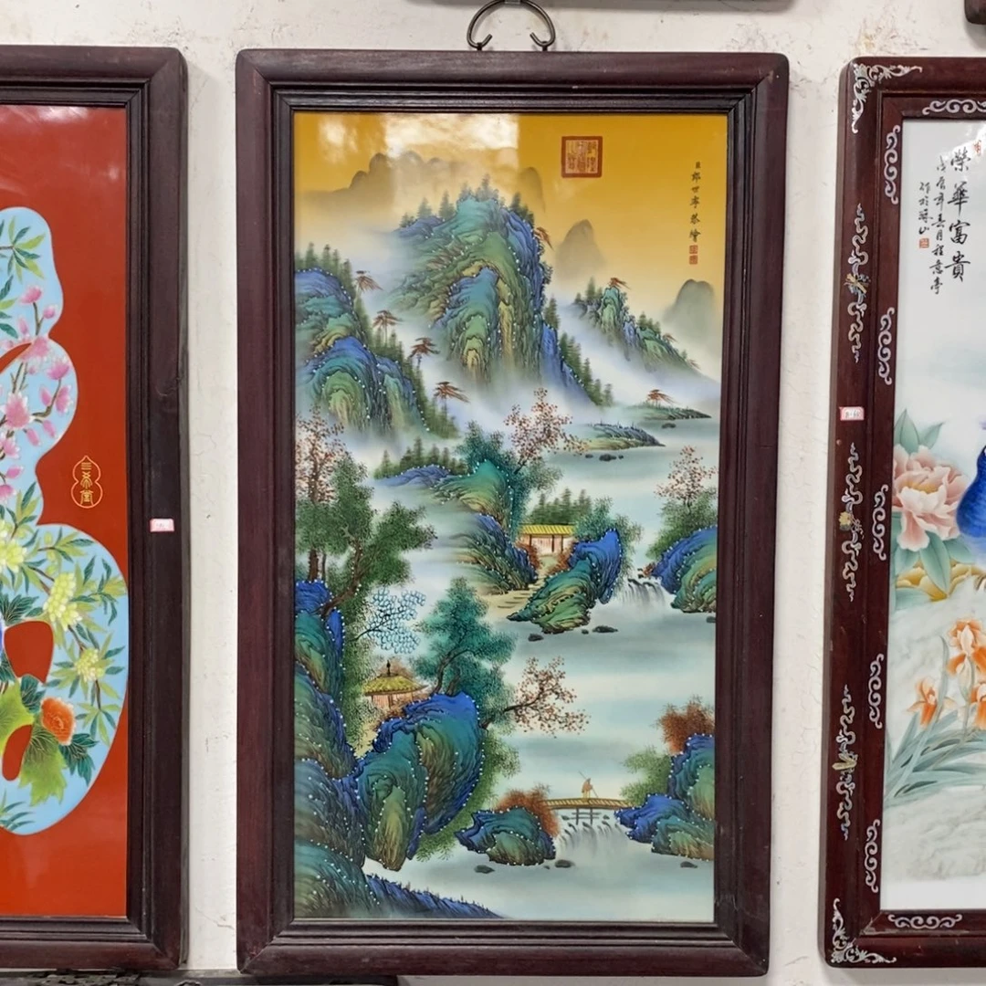 瓷90*52 景德镇瓷板画柴窑烧制