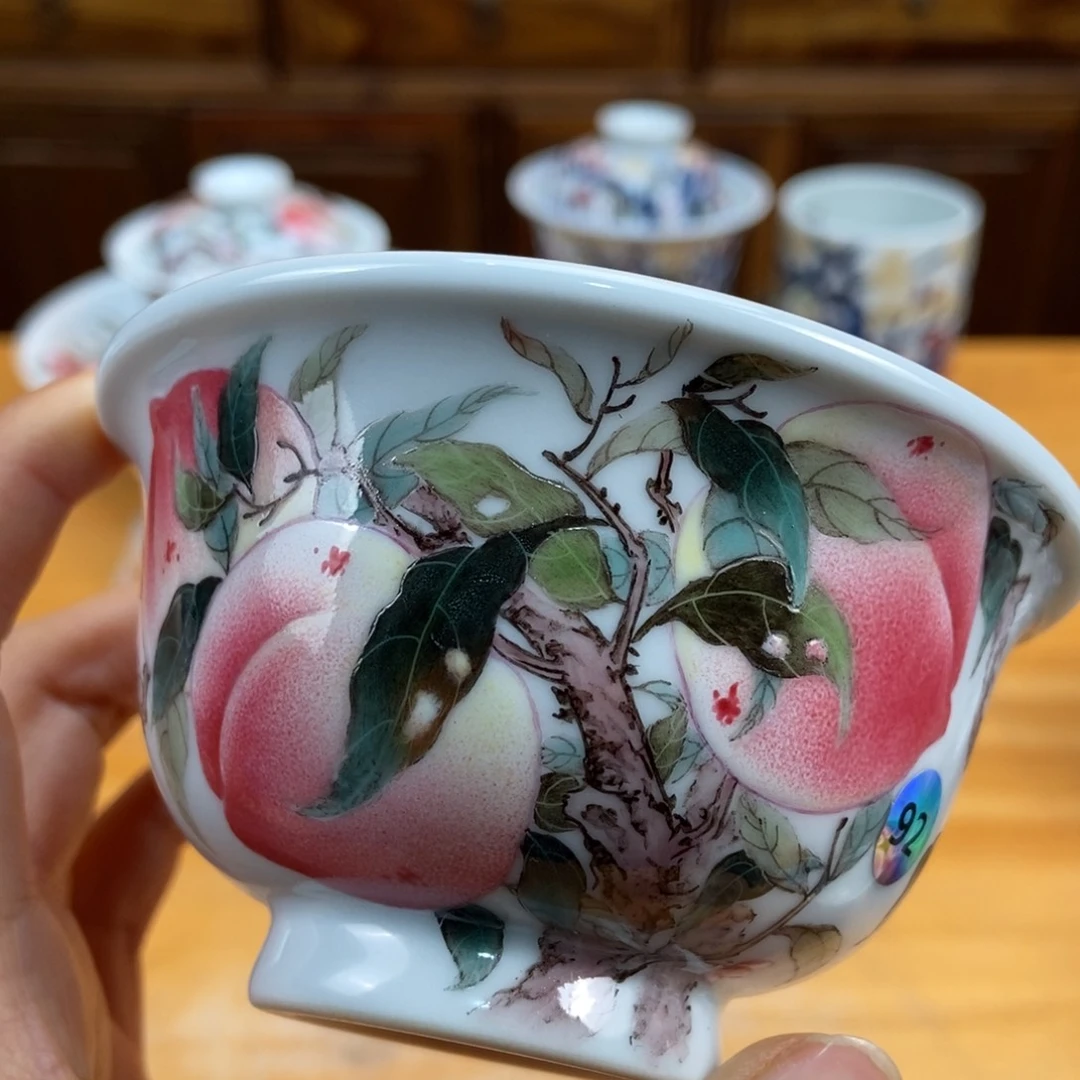 手绘现代茶具非古董