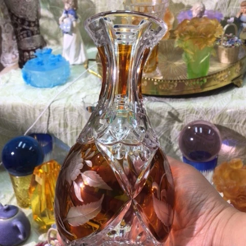 有机玻璃中古水晶花瓶