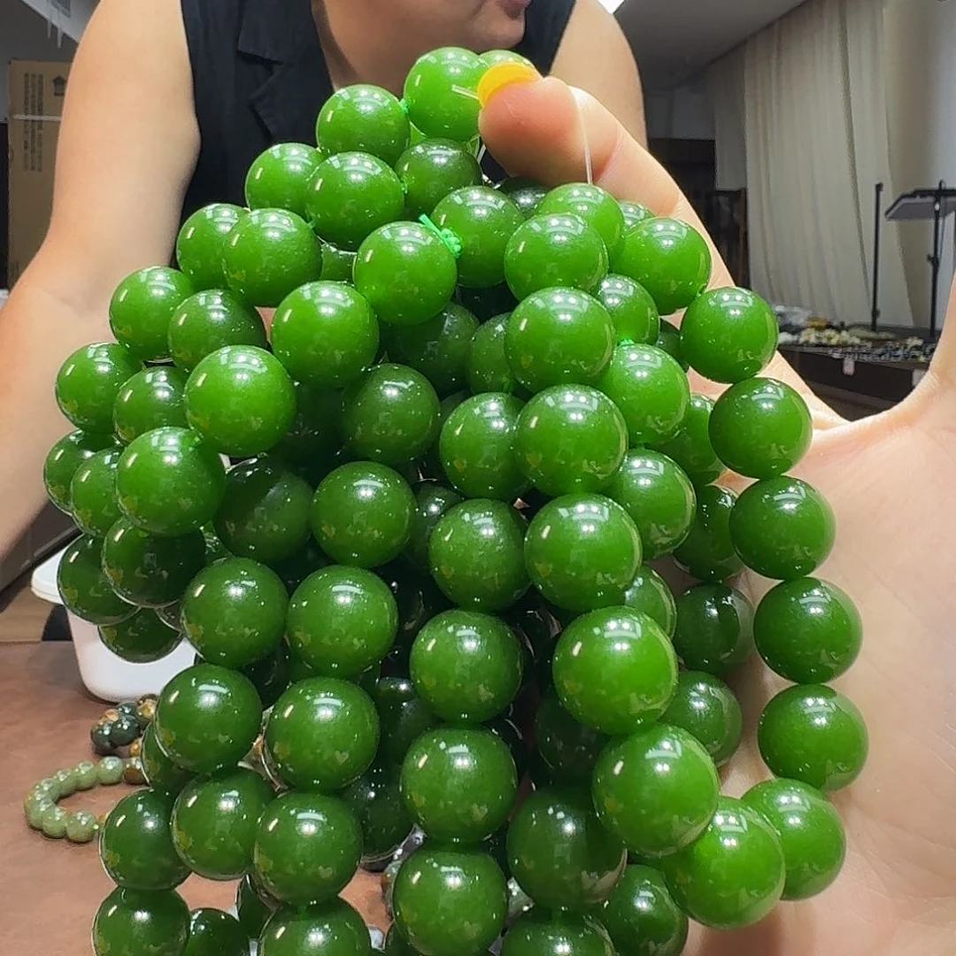 未镶嵌蛇纹石玉手链14