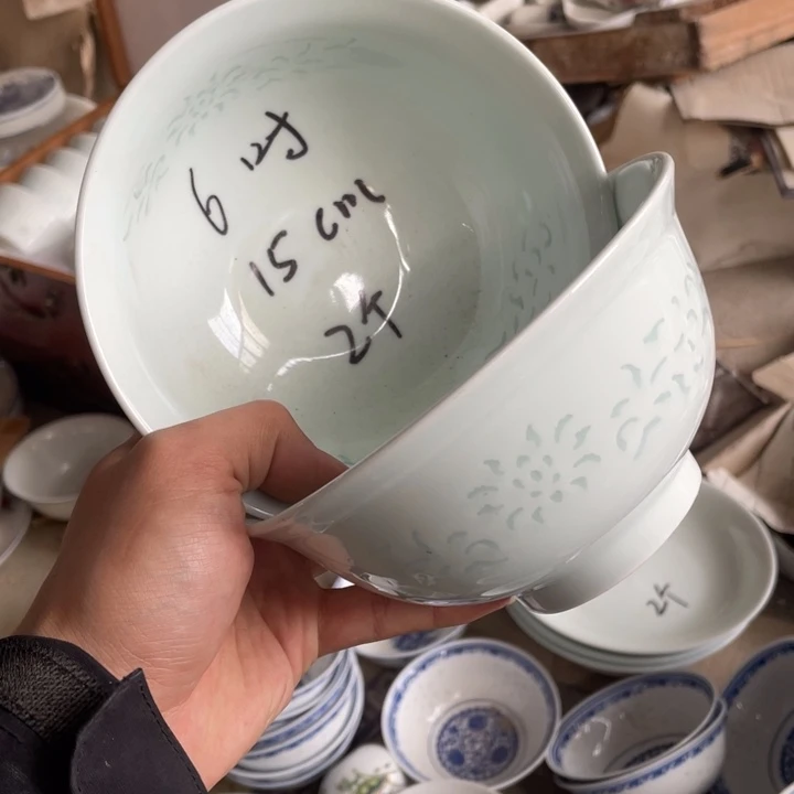 陶碗景德镇高温细白瓷餐具