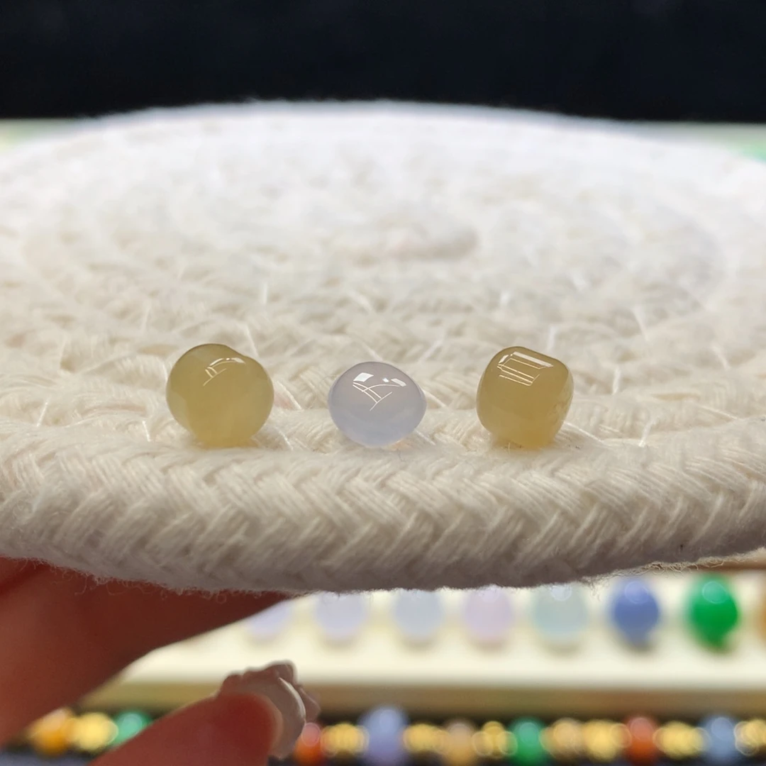 定制翡翠未镶嵌 毛货抛光定制 随形一组 买断价