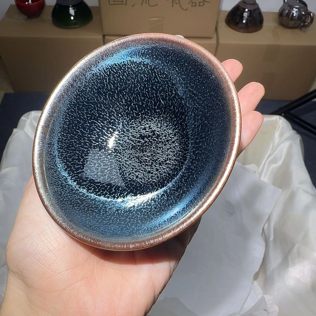 茶盏微瑕建盏，介意勿拍