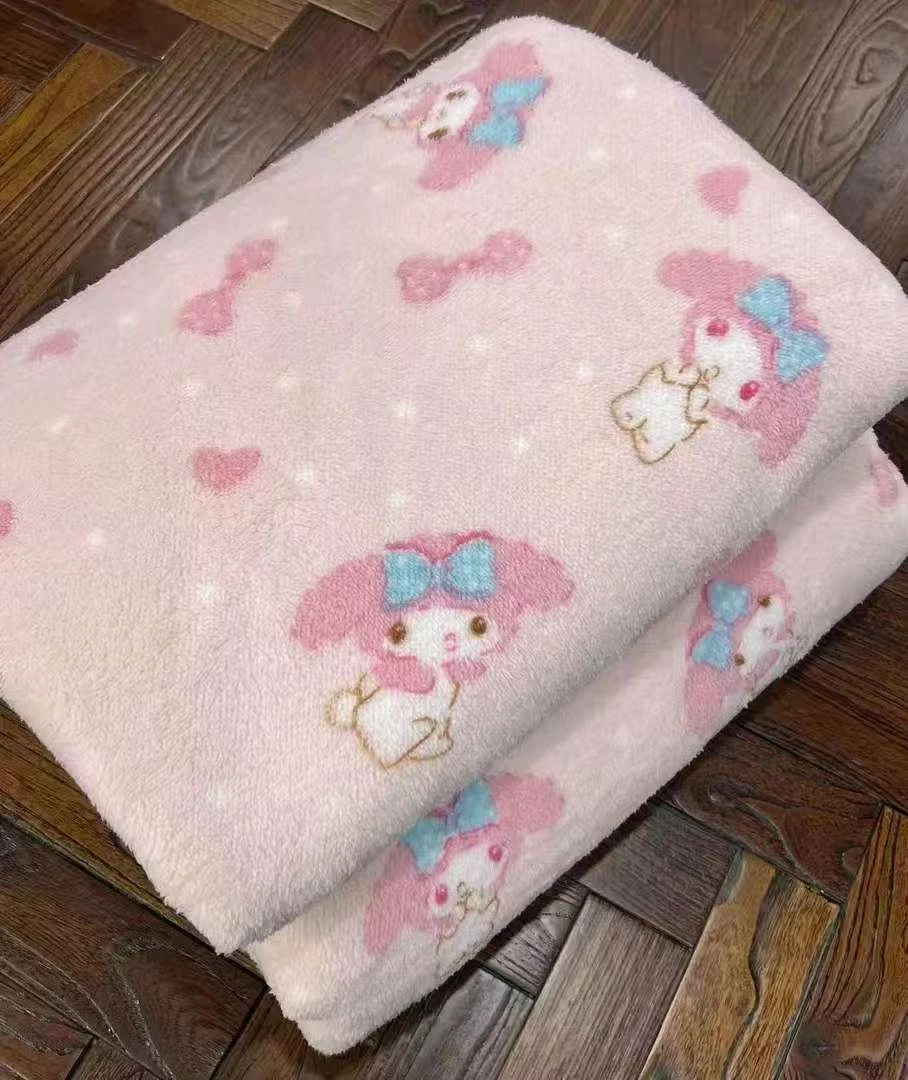 200*230cm【美乐蒂北极绒冬被】双人粉色系包边亲肤柔软家用0119