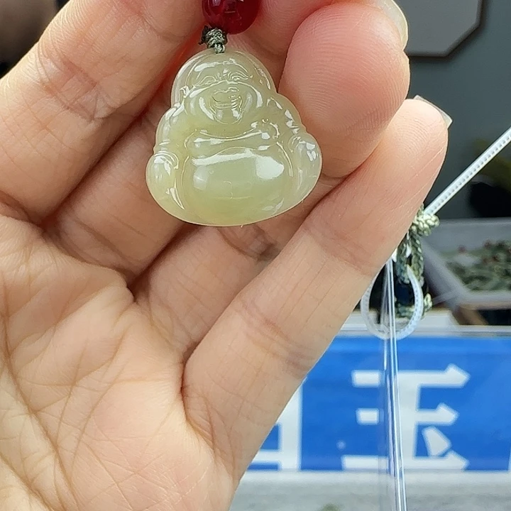 和田玉未镶嵌颈饰20mm