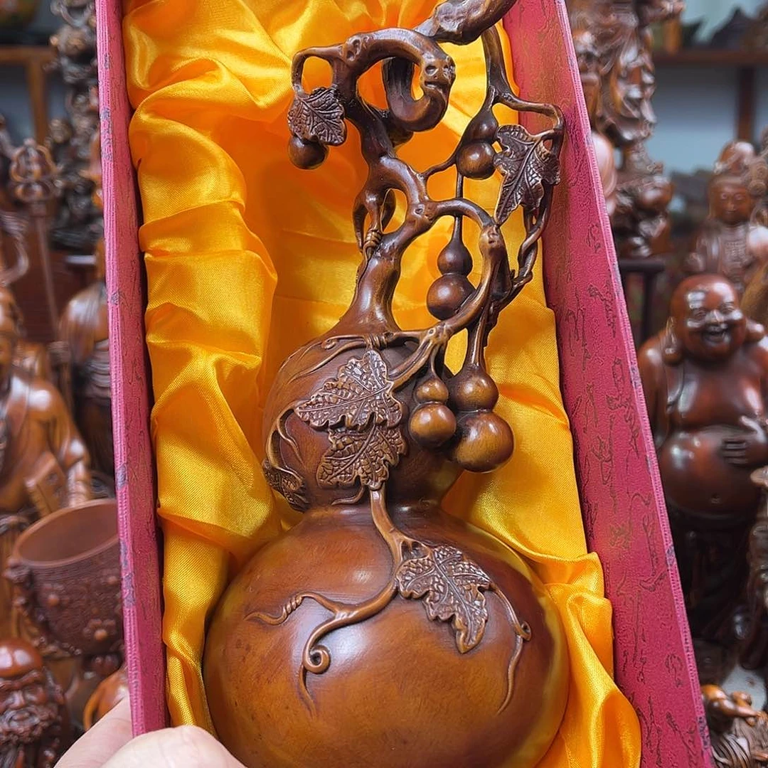 黄杨木黄杨木雕刻高度21厘米