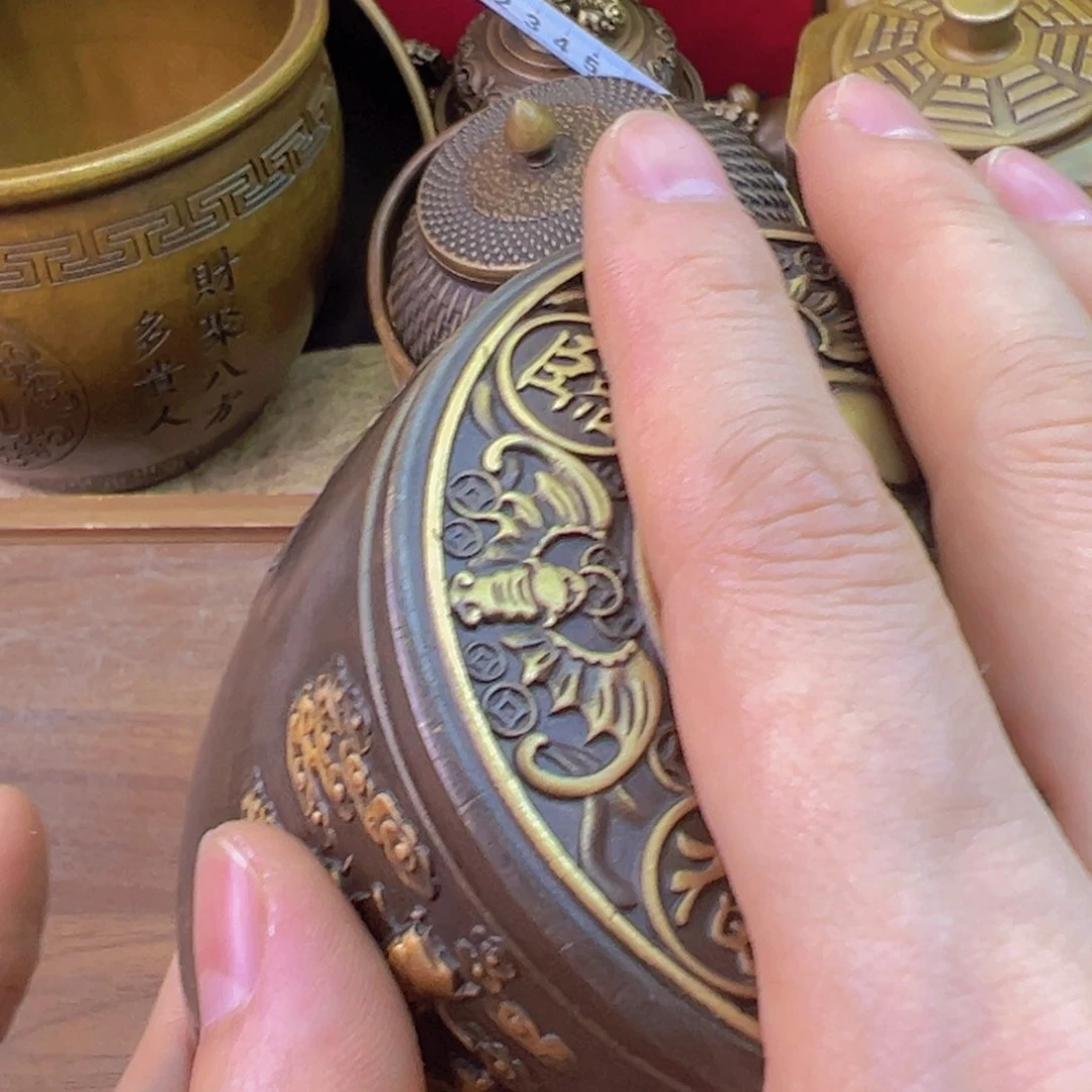 紫金风磨铜福禄寿喜