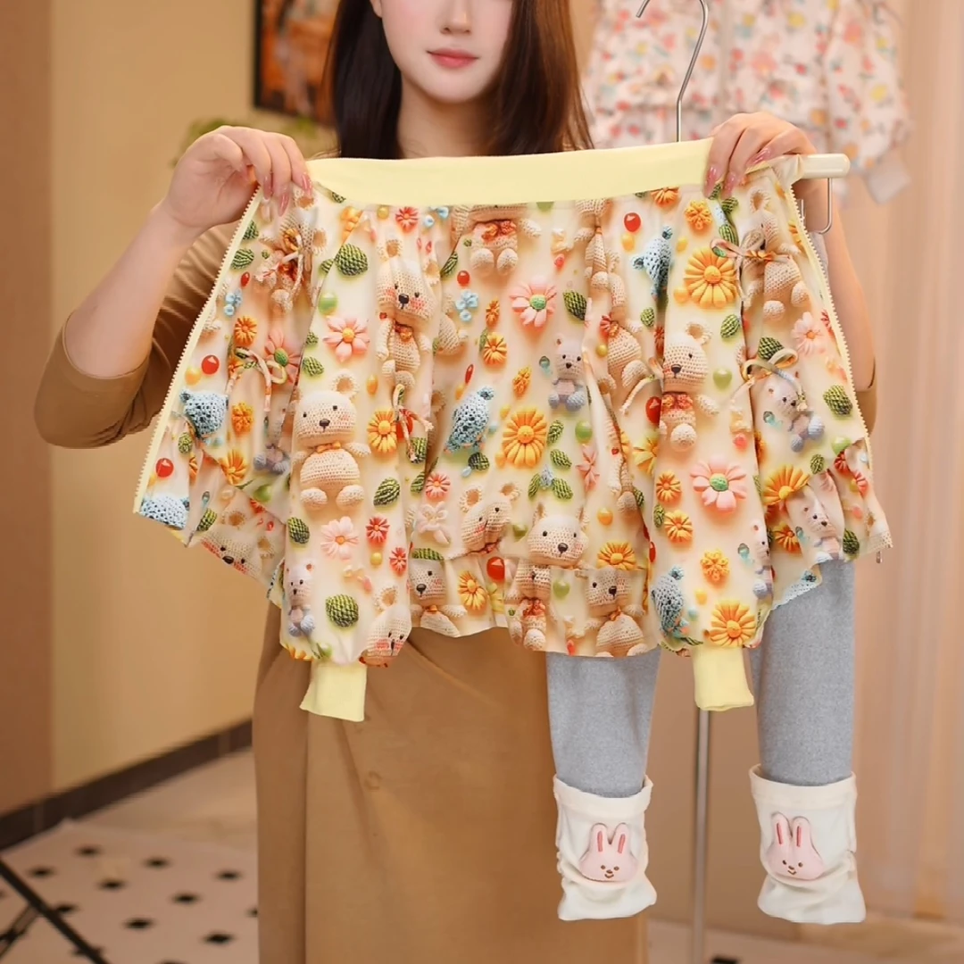 【佳琪妈】2025早春新款韩版宽松小熊外套-7022#