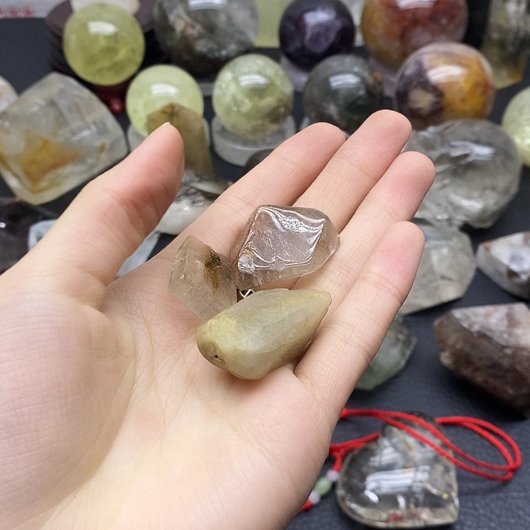 未镶嵌水晶珠宝半成品305水晶石