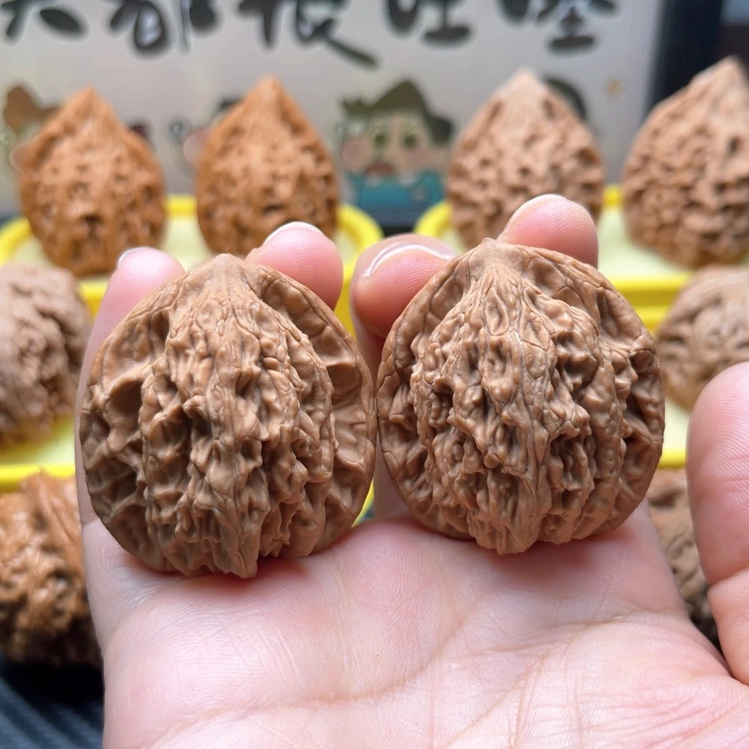 吊坠文玩核桃38麦穗虎头