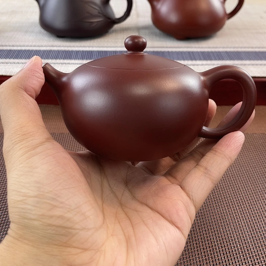 紫泥壶原矿龙血砂禅蕴器型