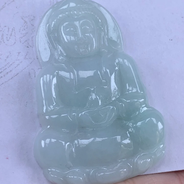 颈饰未镶嵌翡翠观音