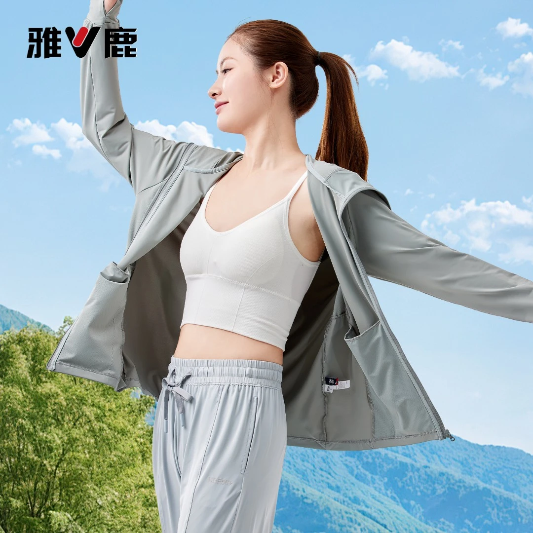 防紫外线皮肤衣服宽松短款2024新款潮长袖户外长袖户外休闲女士